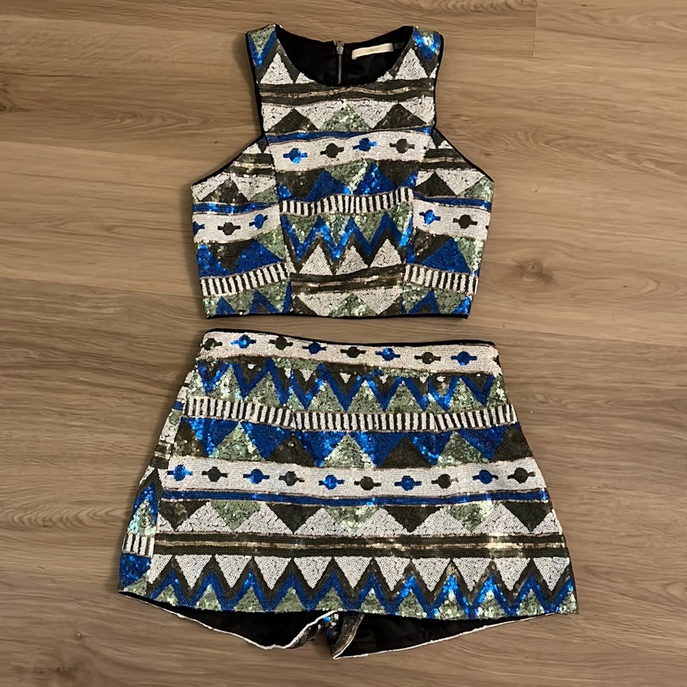 SEQUIN SET TANK + SKORT (PERFECT FOR NYE)